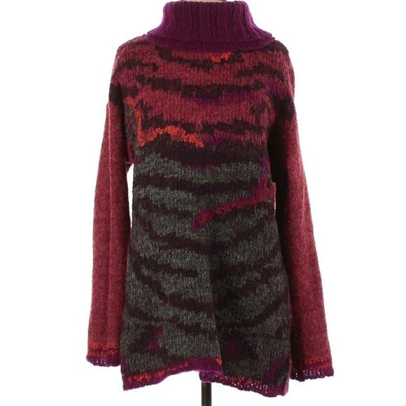 Free People Alpaca Tiger Eye Small Sweater - Picture 2 of 9